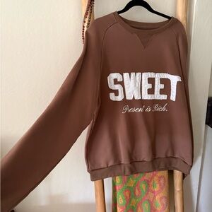 Brown SWEET Sweatshirt